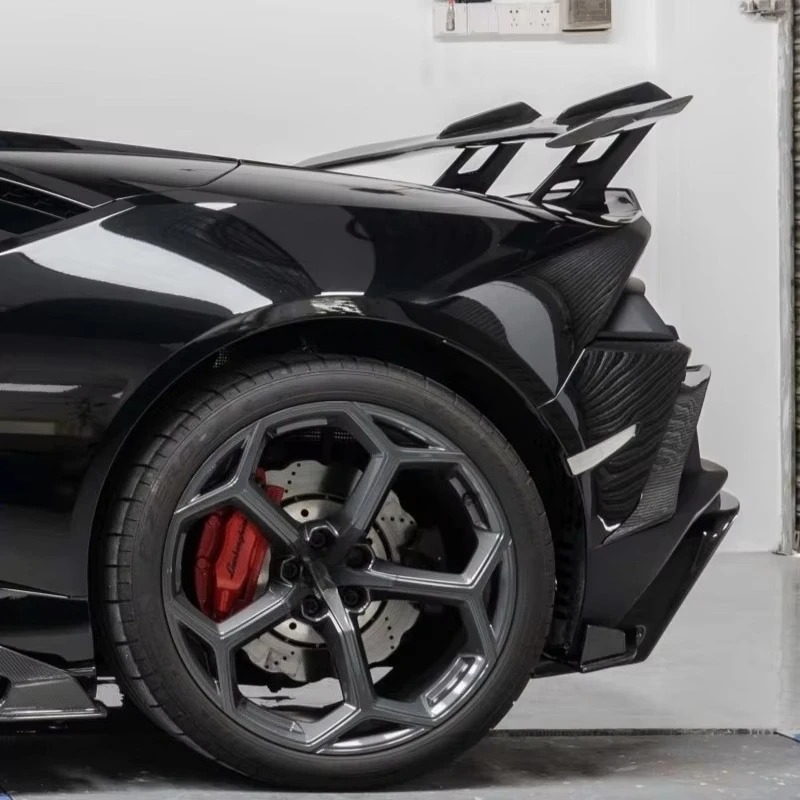 Upgraded Aerodynamic Dry Carbon Fiber Rear Spoiler Body Kit PK Style Rear Wing for Huracan Lp610 Lp580 EVO
